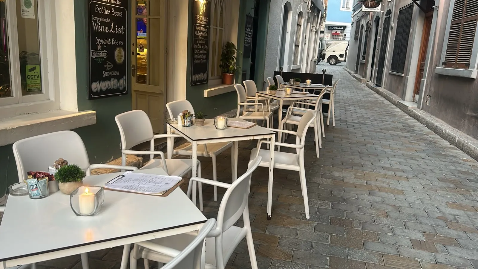 Our terrace on Parliament Lane